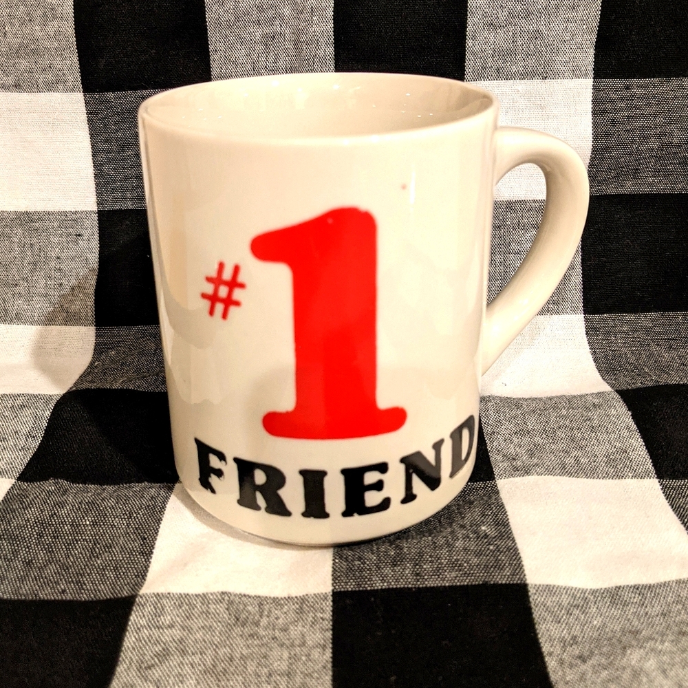 Vintage Number One Friend Coffee Mug